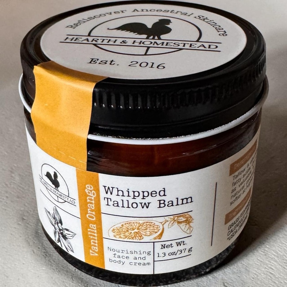 Whipped Tallow Balm - Hearth and Homestead Vanilla Orange